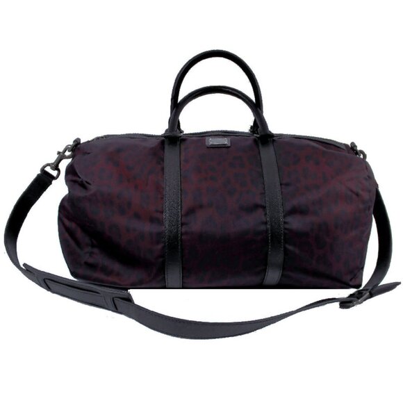 DOLCE & GABBANA Deluxe XL Leopard Printed Nylon Duffle Bag *RARE* - Picture 1 of 14
